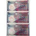HONG KONG 2002 and 2007 . TEN 10 DOLLAR BANKNOTES . 10x REPLACEMENT NOTES . CHOICE UNCIRCULATED